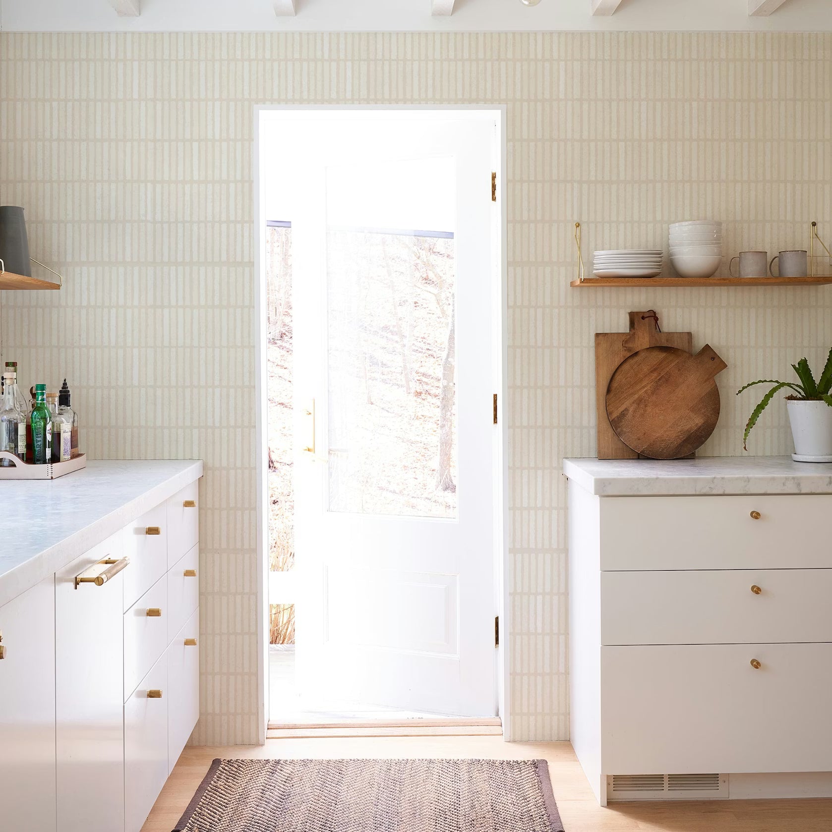 Schumacher x Backdrop Wabi-sabi Wallpaper Roll - Light Beige