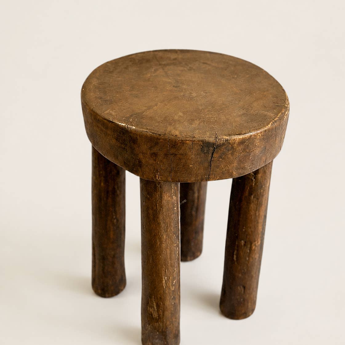 Accent Stool in Natural-Brown by Jeid Studio