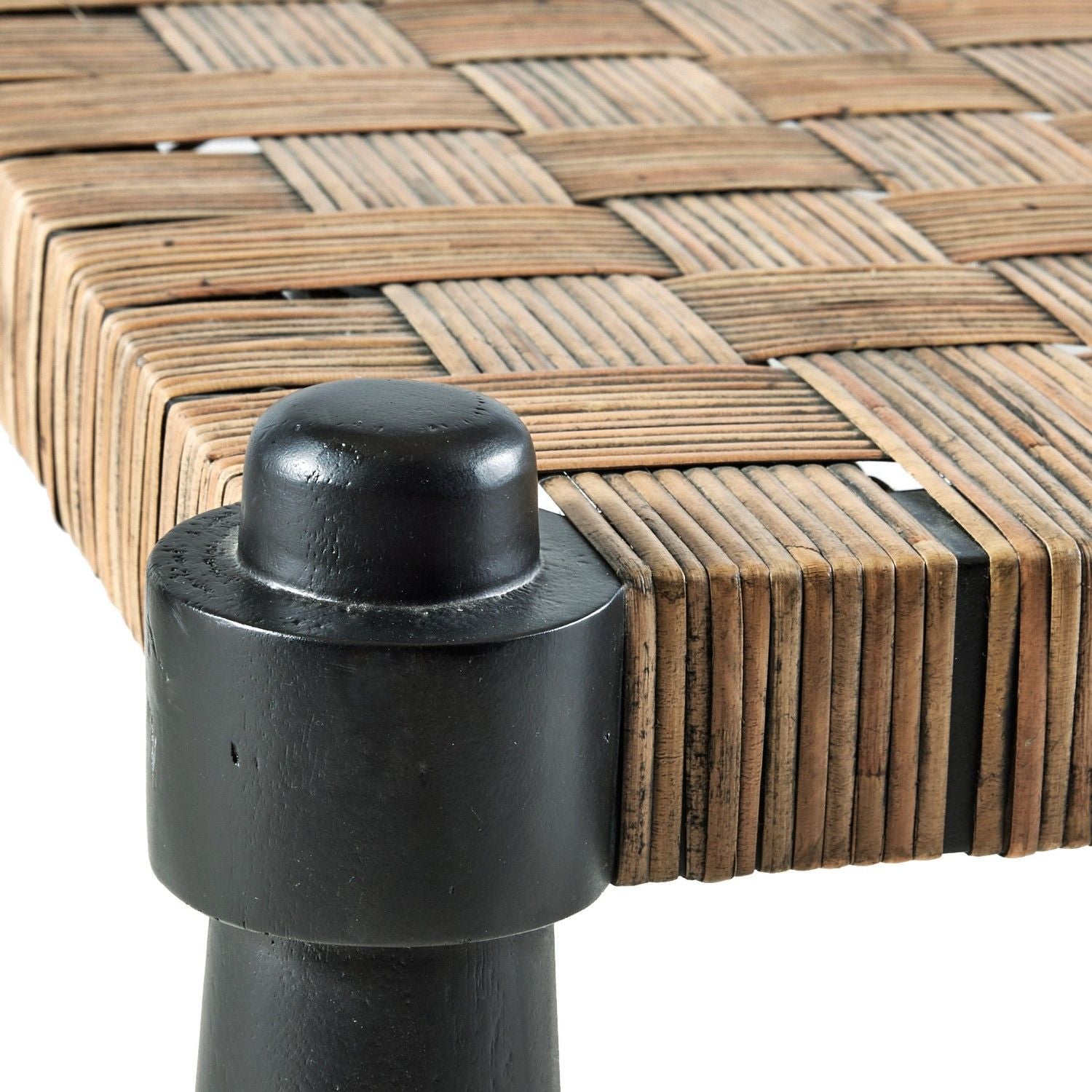 Bench in Natural-Brown and Grey-Black by Jeid Studio