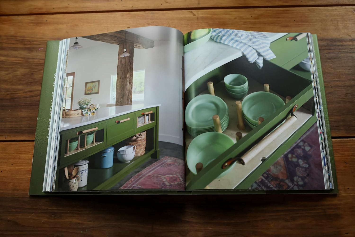 Book in Green, Natural-Brown, and Orange by Jeid Studio