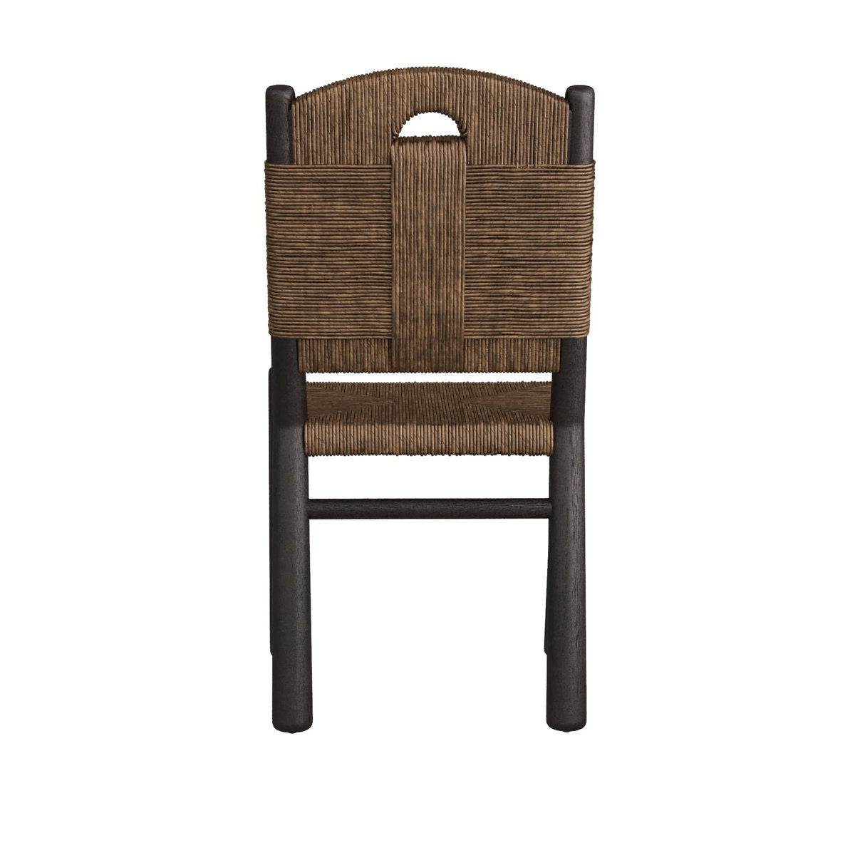 Dining Chair in Natural-Brown and Grey-Black by Jeid Studio