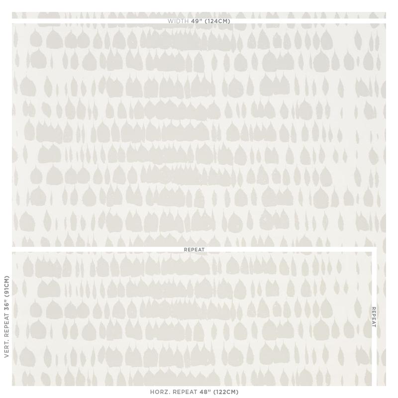 Wallpaper in Grey-Black by Jeid Studio