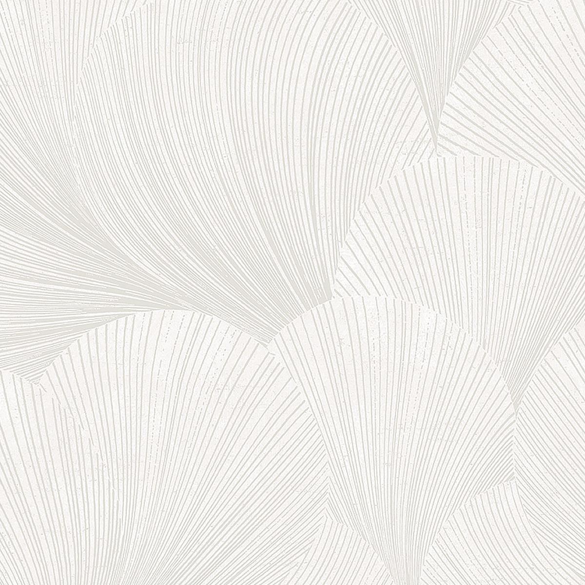 Wallpaper in White-Ivory by Jeid Studio