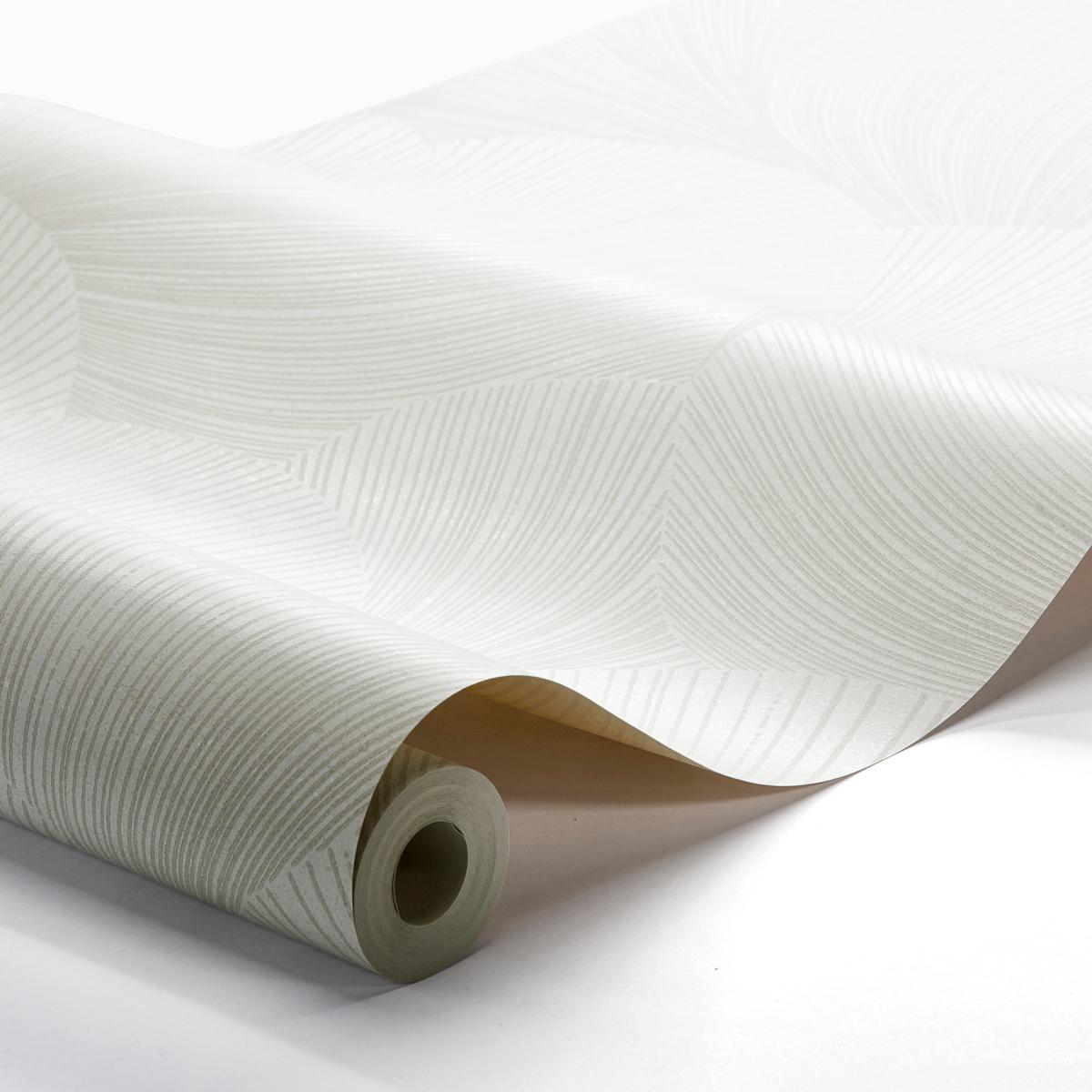 Wallpaper in White-Ivory by Jeid Studio