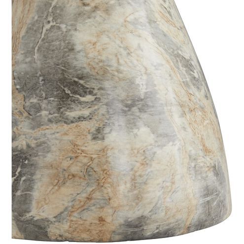 Side Table in Natural-Brown and Grey-Black by Jeid Studio