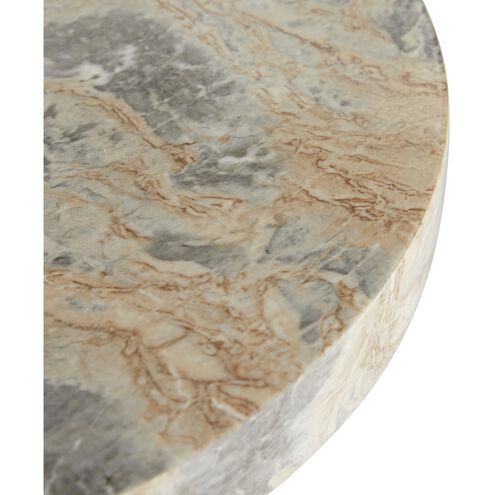 Side Table in Natural-Brown and Grey-Black by Jeid Studio
