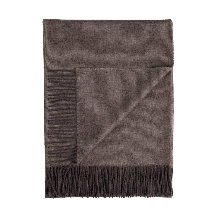 Throw Blanket in Natural-Brown by Jeid Studio