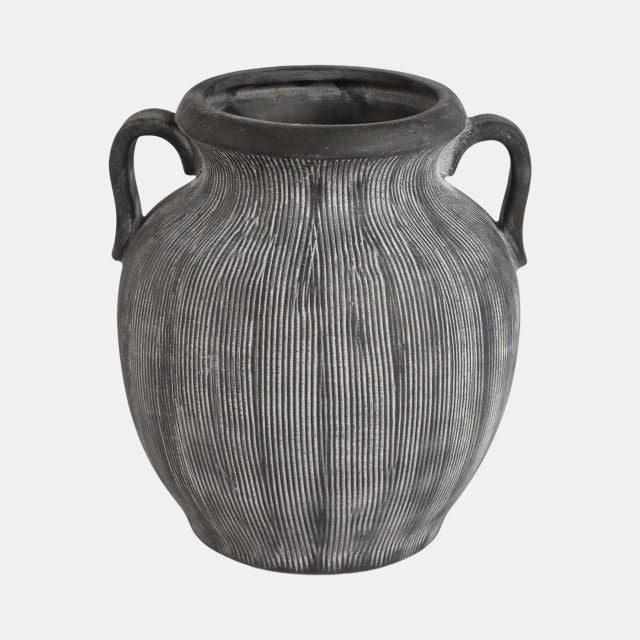 Vase in Grey-Black by Jeid Studio