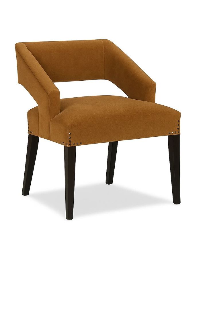 Chair in Orange and Natural-Brown by Jeid Studio