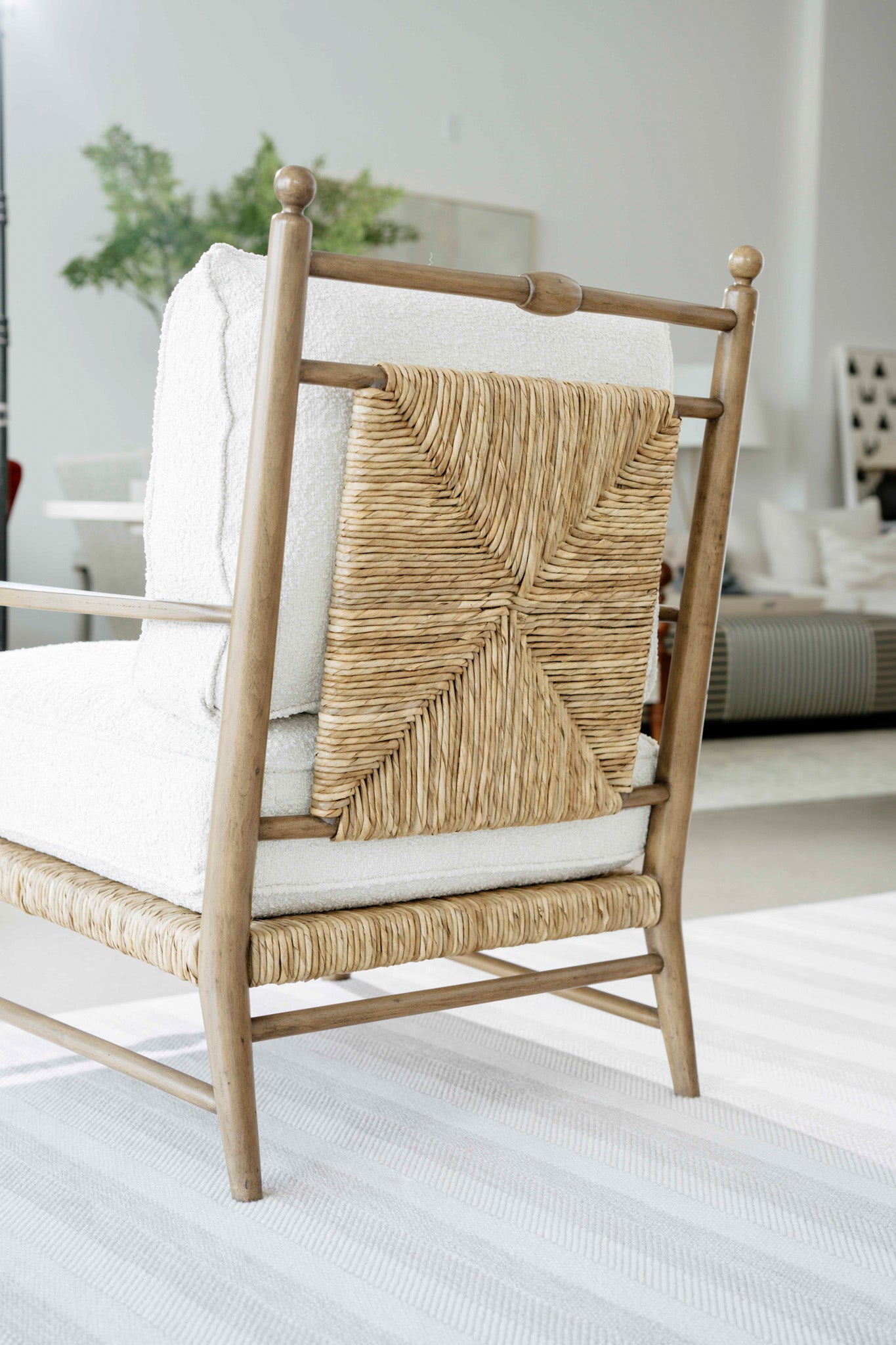 June Woven Frame Lounge Chair
