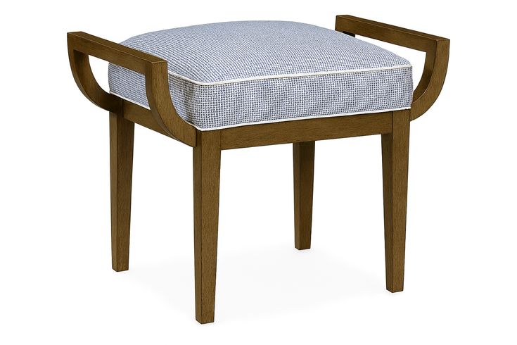 Accent Stool in Blue by Jeid Studio