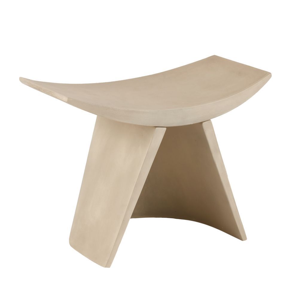 Accent Stool in Natural-Brown by Jeid Studio