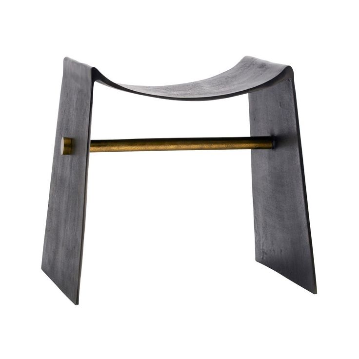 Accent Stool in Grey-Black by Jeid Studio