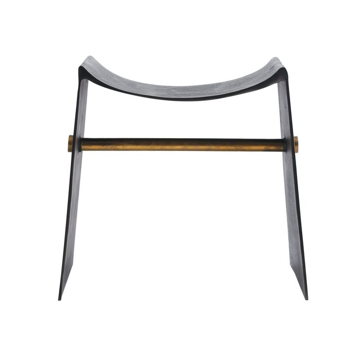 Accent Stool in Grey-Black by Jeid Studio