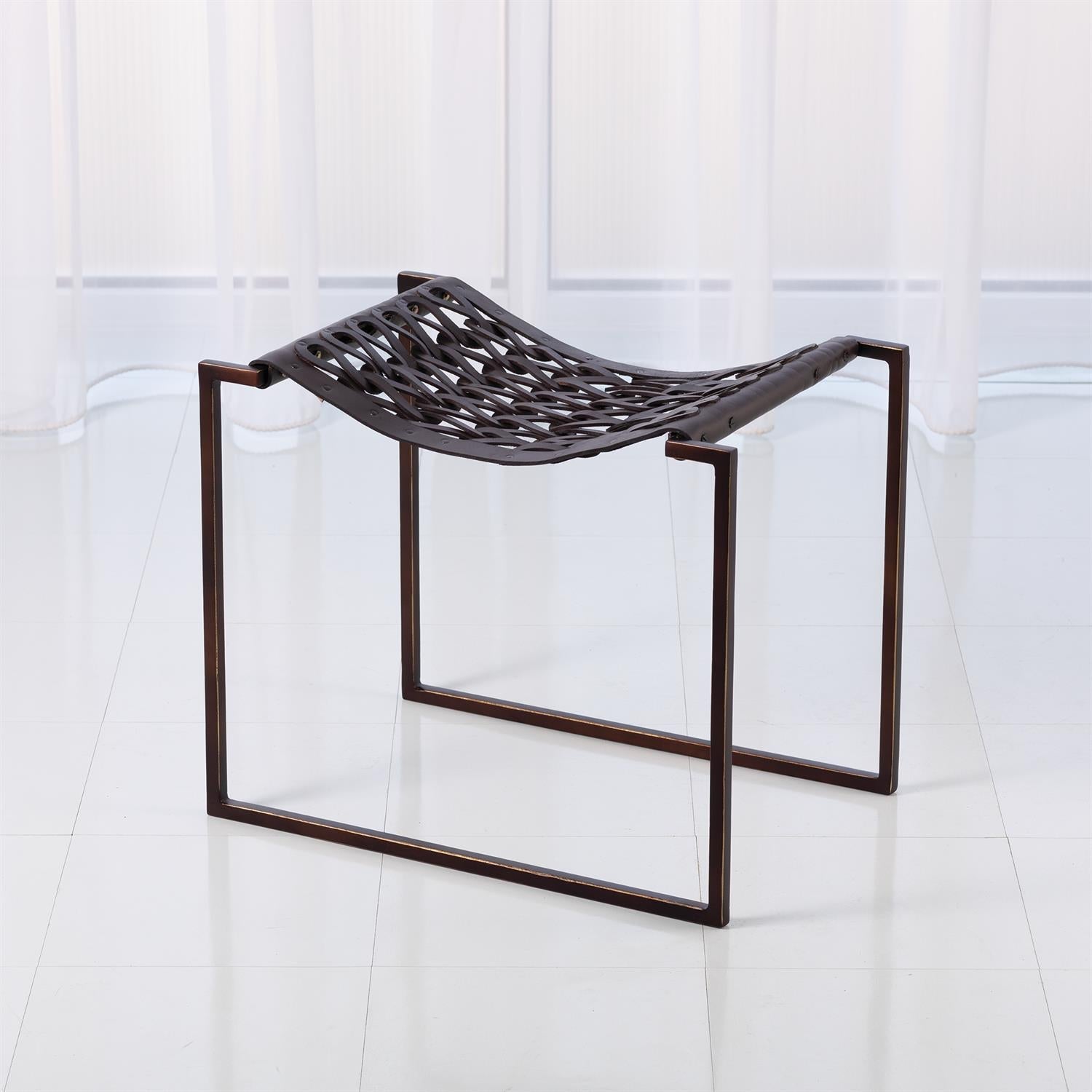 Accent Stool in Grey-Black by Jeid Studio