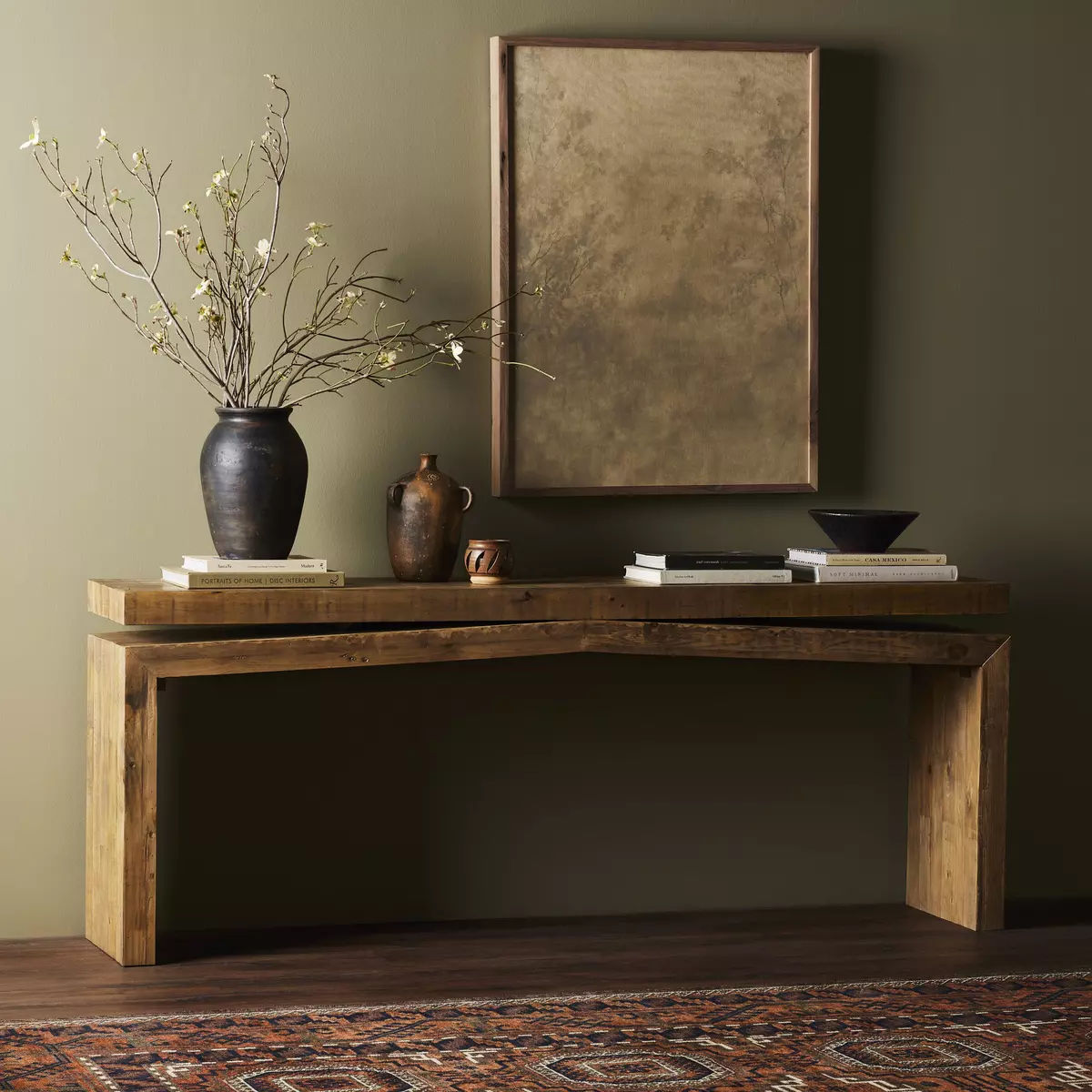 Console Table in Natural-Brown by Jeid Studio
