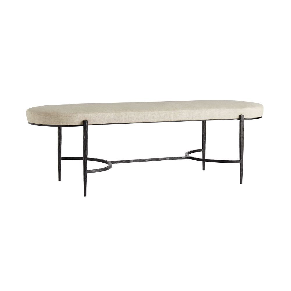 Bench in Natural-Brown and Grey-Black by Jeid Studio