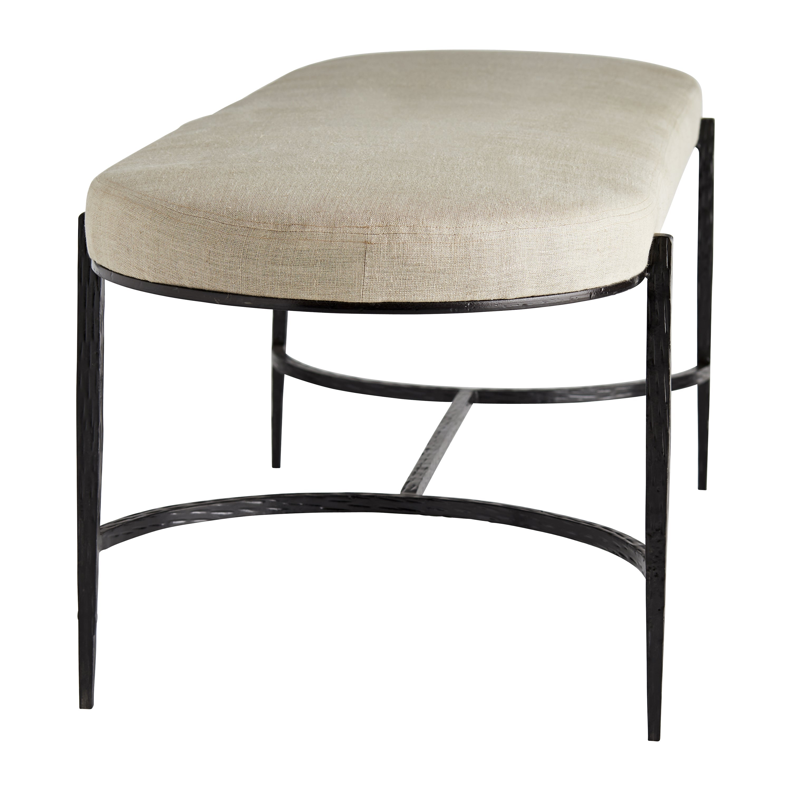 Bench in Natural-Brown and Grey-Black by Jeid Studio