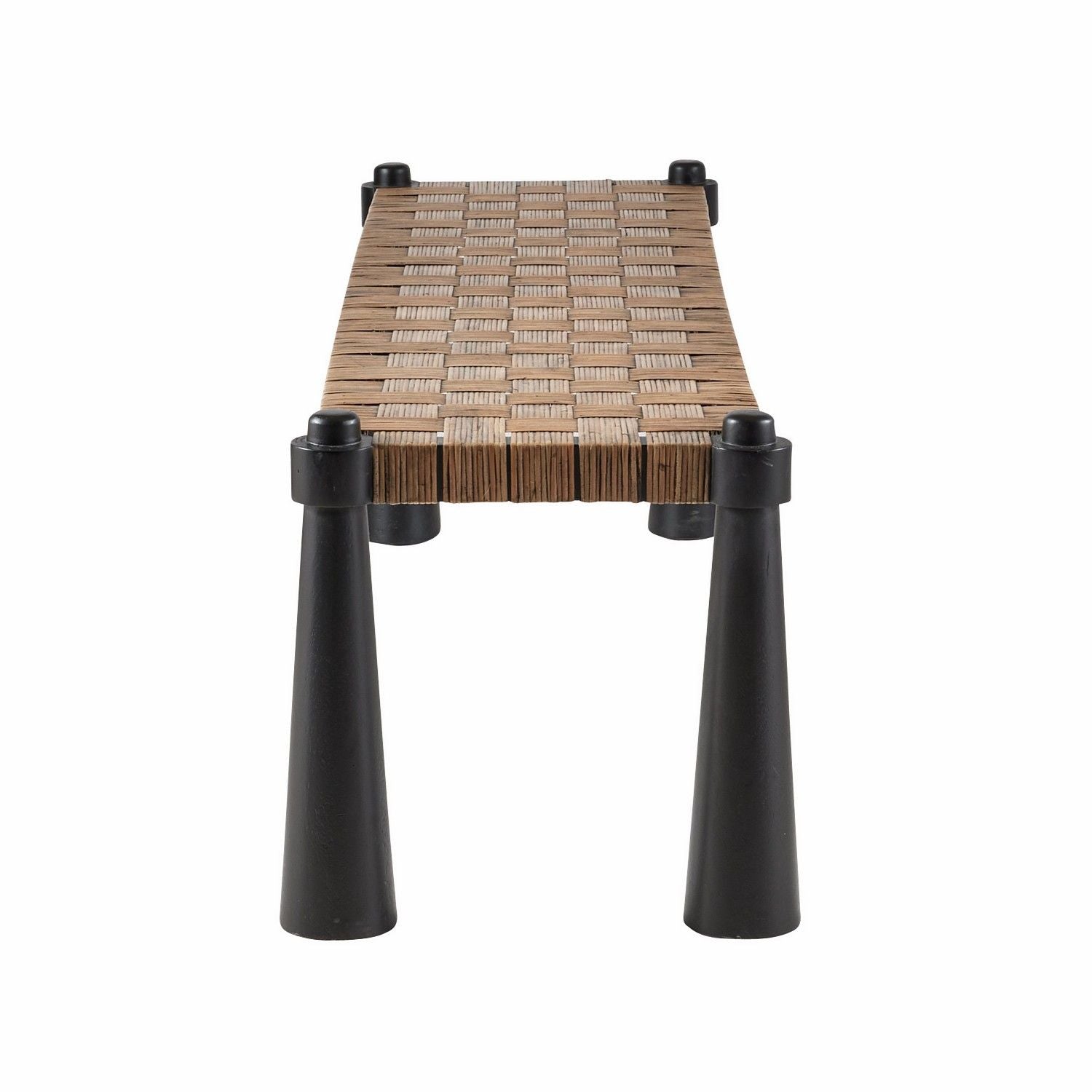 Bench in Natural-Brown and Grey-Black by Jeid Studio