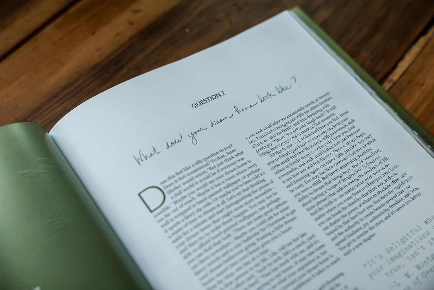 Book in Green, Natural-Brown, and Orange by Jeid Studio