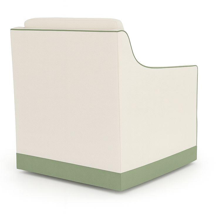 Chair in Green and White-Ivory by Jeid Studio