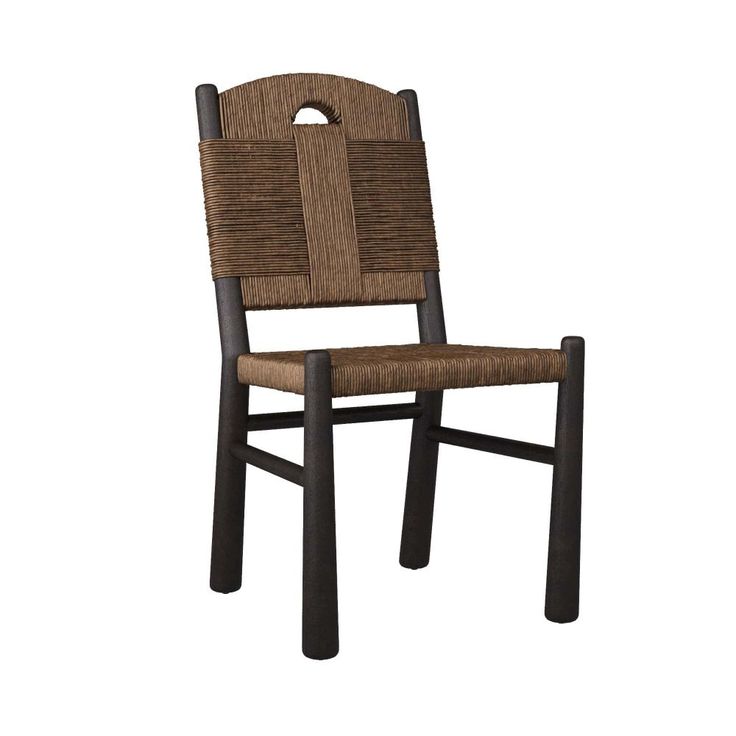 Dining Chair in Natural-Brown and Grey-Black by Jeid Studio