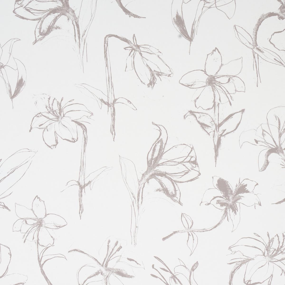 Wallpaper in White-Ivory by Jeid Studio
