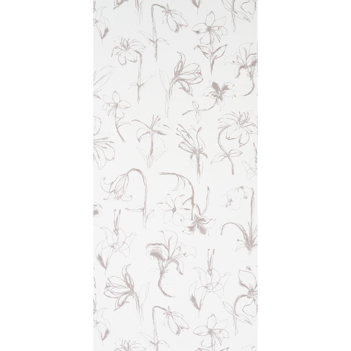 Wallpaper in White-Ivory by Jeid Studio