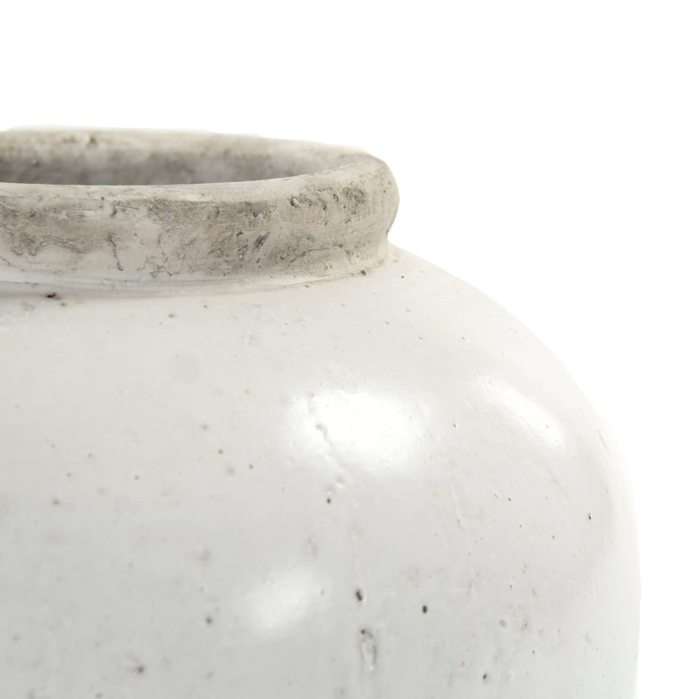 Jar in White-Ivory by Jeid Studio