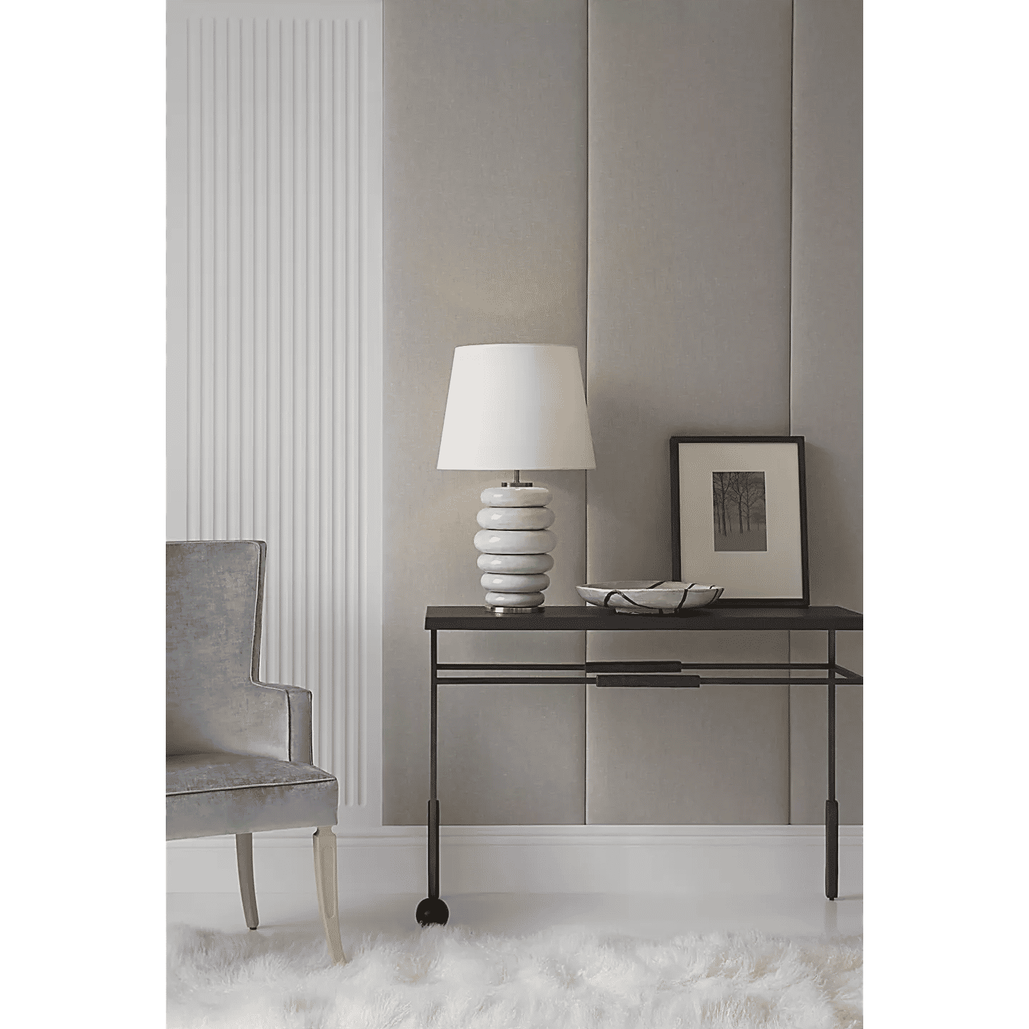 Lamp in White-Ivory by Jeid Studio