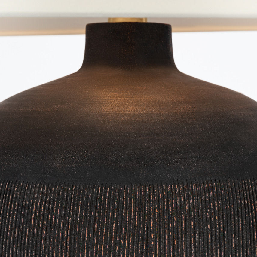 Lamp in Grey-Black by Jeid Studio