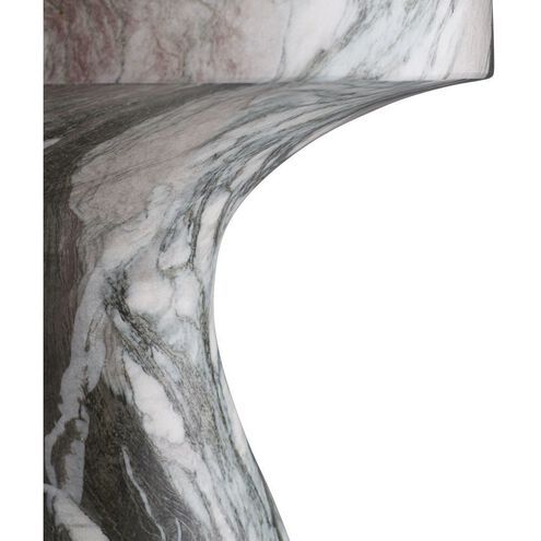 Side Table in Grey-Black and Red by Jeid Studio
