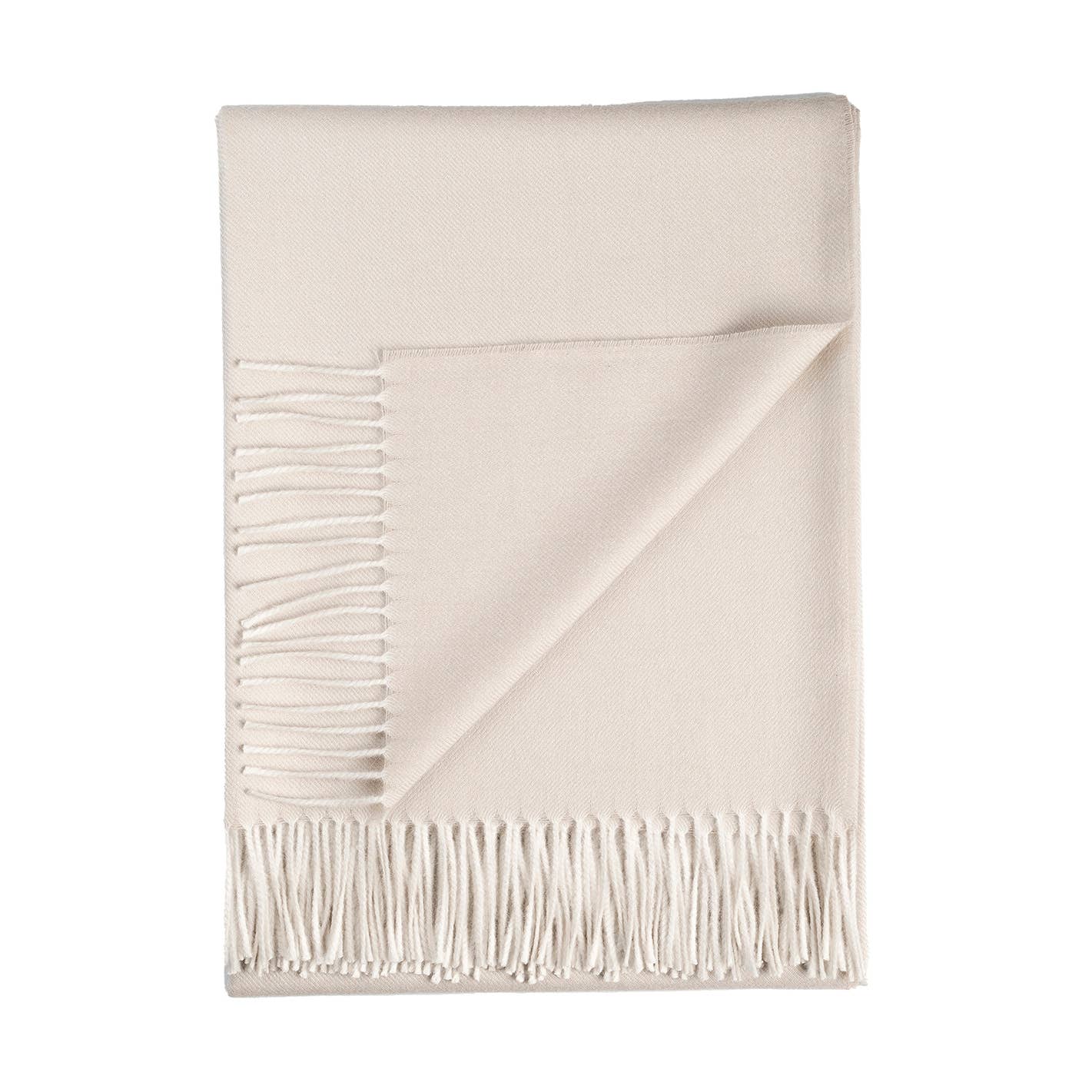 Throw Blanket in White-Ivory by Jeid Studio