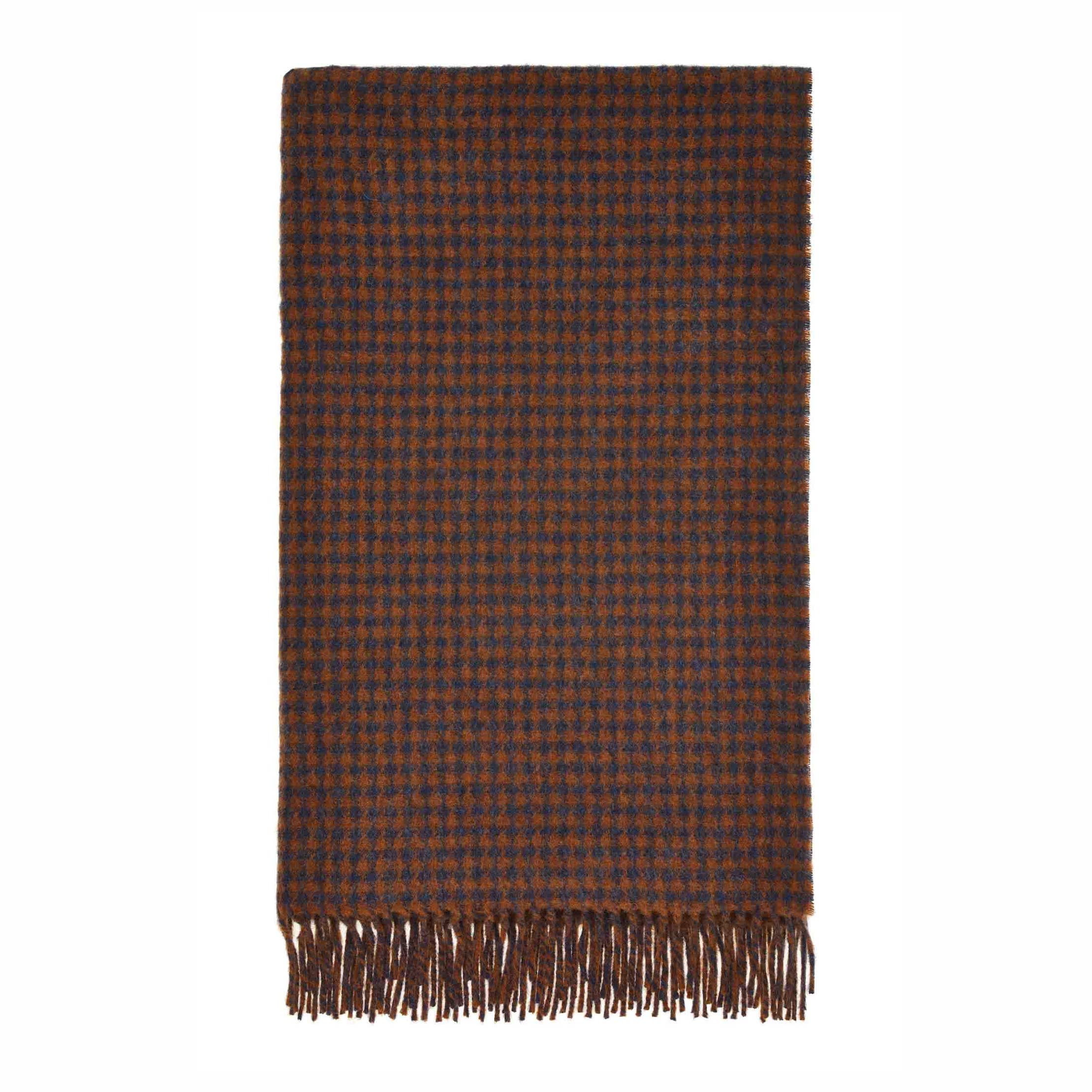 Throw Blanket in Blue and Orange by Jeid Studio