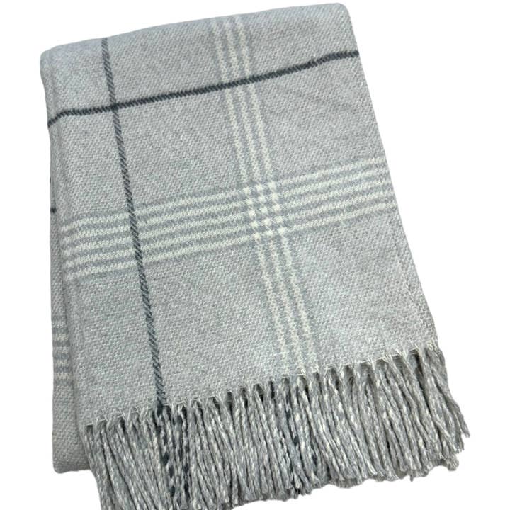 Throw Blanket in Grey-Black by Jeid Studio
