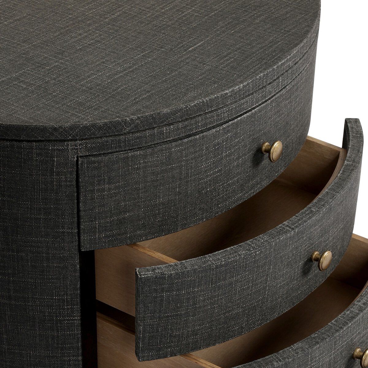 Bedside Table in Grey-Black by Jeid Studio