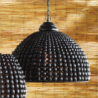 Blackwash Beaded Pendant
